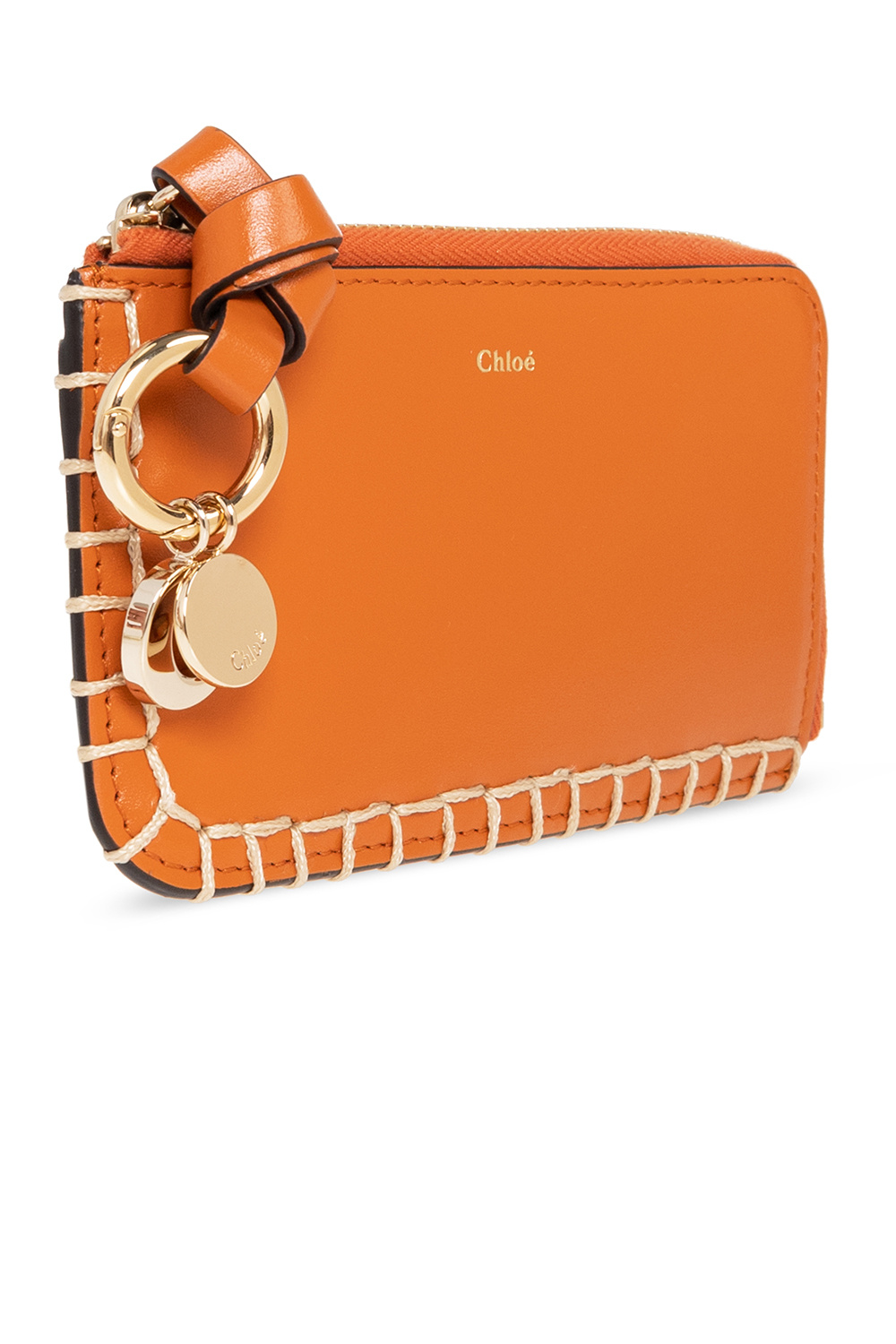 Orange Alphabet leather card holder Chloe Pre Loved Chloe Drew Suede Crossbody Bag Biname fmedShops KR